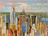 Michael Longo Canvas Paintings - Cityscape II